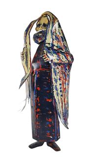 Mimi Gross Grooms (American, b.1940), Jewish Orthodox Scholar, Aluminum and Paint Assemblage, Signed, numbered 130/135, and dated 1983 on the back, 24&quot; h., 9 1/4&quot; w. , Acquired by the consignor from the artist in NYC - Mimi Gross Grooms