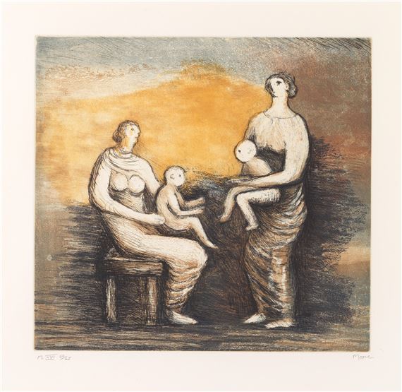 Henry Moore | Mother and Child XVI (1983) | MutualArt