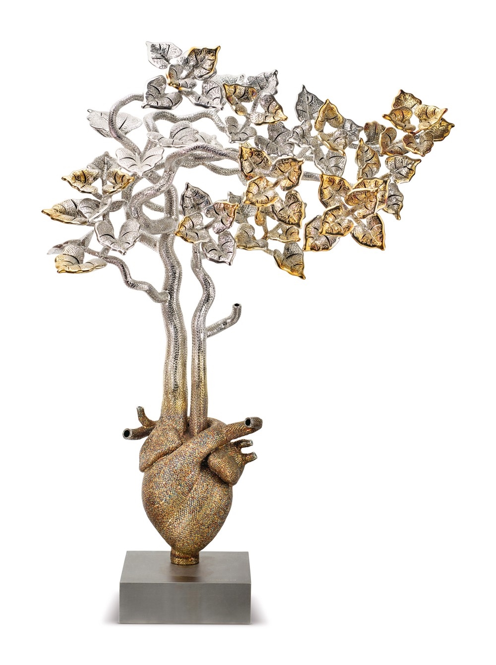 Artwork by Dhananjay Singh, Untitled, Made of Bronze and stainless steel wire