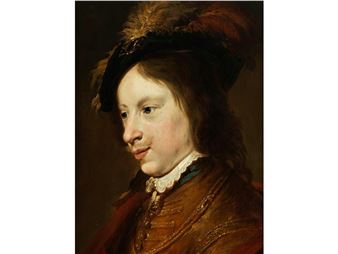 BILDNIS EINES JUNGEN MANNES MIT FEDERBARETT - Salomon de Bray