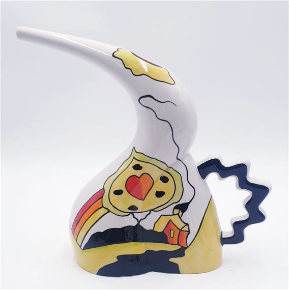 LORNA BAILEY Extra Large 27cm x 28cm DOUBLE ZIG ZAG JUG IN T by Lorna Bailey, 2005