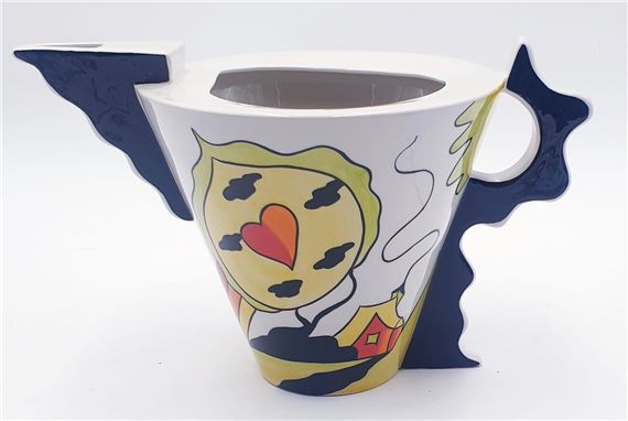 LORNA BAILEY Extra Large 29cm x 18cm CONICAL JUG IN THE LYME by Lorna Bailey, 2005