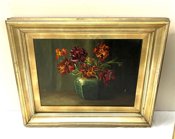 Original framed Oil on canvas signed Charles Hoswon Bennett , measures approximately 21 inches by 28 inches, a/f by Charles Howson Bennett