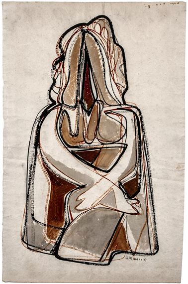 Ohne Titel. Figürliche Komposition