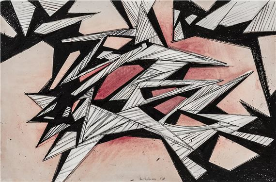 Ohne Titel. Komposition by Hans Uhlmann, 1954