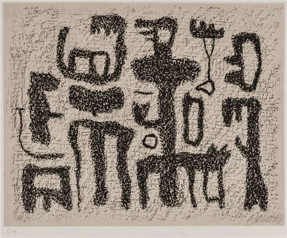 Afrikanische Erzählung by Willi Baumeister, 1946