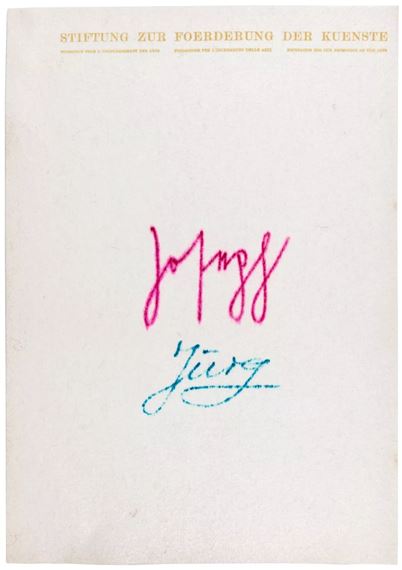 Filzbriefe by Joseph Beuys, 1974