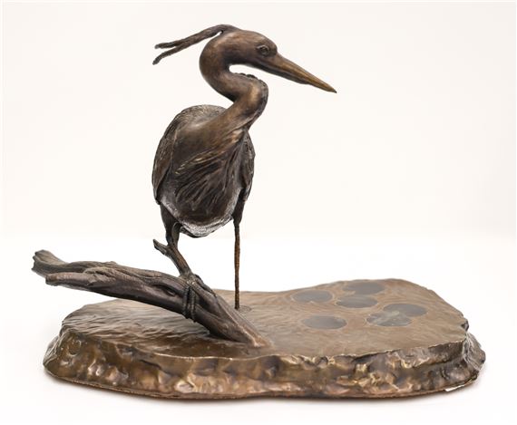 Ed Bennett | Ed Bennett ''The Great Blue Heron'' 1997 Bronze (1997 ...