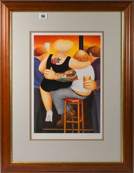 Beryl Cook | Beryl Cook (1926-2008) limited edition print 'Two on a Bar ...