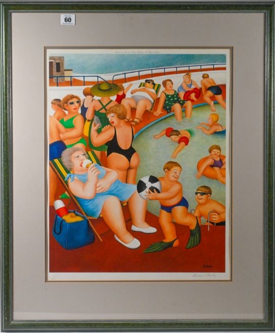Beryl Cook | Beryl Cook (1926-2008) limited edition print 'Bathing Pool ...