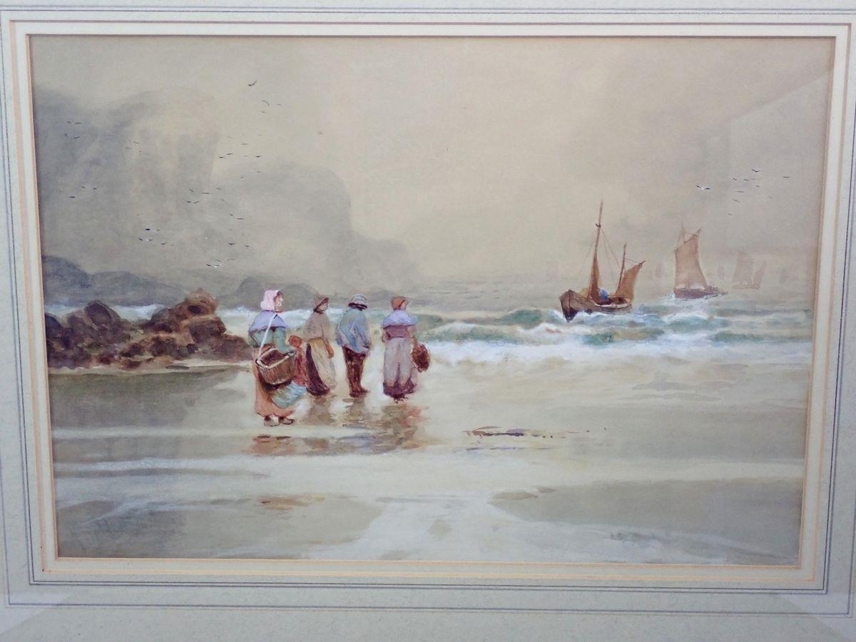 Harold Stuart | Harold Stuart - pair of coastal scenes with fishing ...