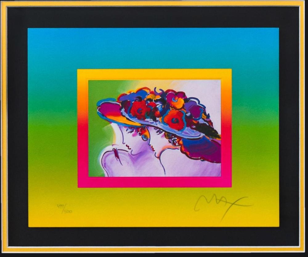 Peter Max | Peter Max- Original Lithograph Friends on Blends | MutualArt