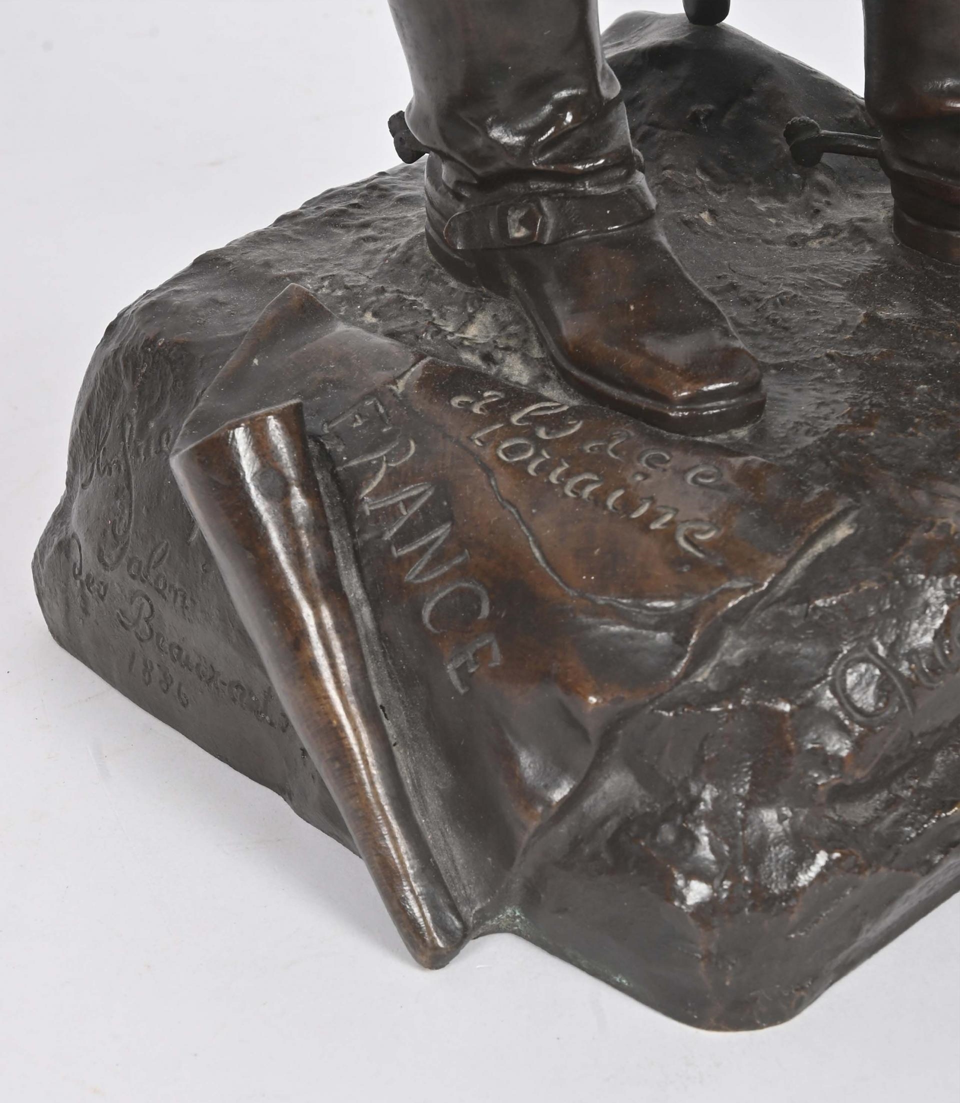 Artwork by Charles Anfrie, Quand vous voudrez » Épreuve en bronze à patine brun foncé nuancé, Made of Bronze with brown patina