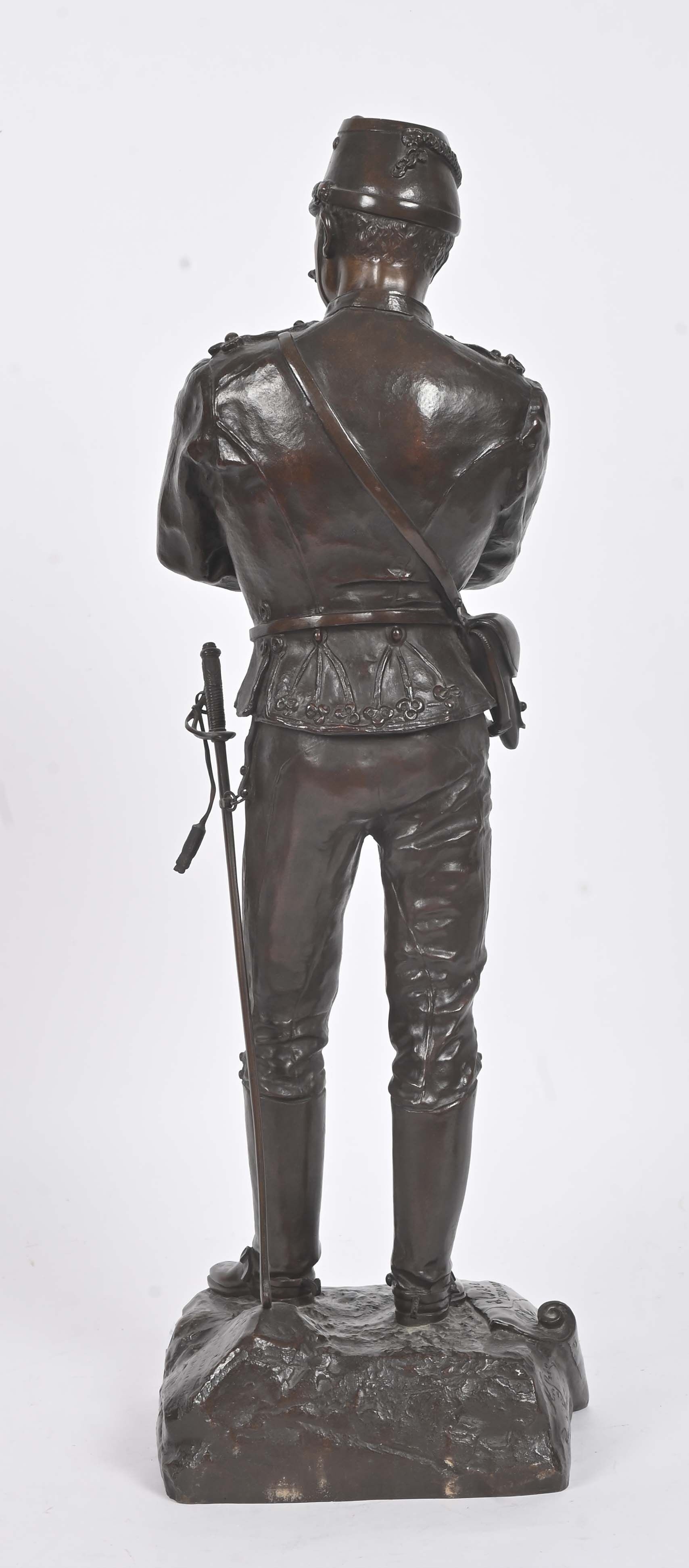 Artwork by Charles Anfrie, Quand vous voudrez » Épreuve en bronze à patine brun foncé nuancé, Made of Bronze with brown patina