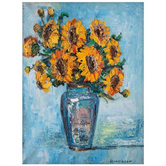 Florero con girasoles - Enrique Mondragón