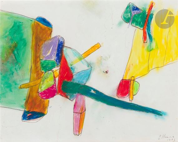 Daniel Humair | 3 boxes and a crossbar (1973) | MutualArt