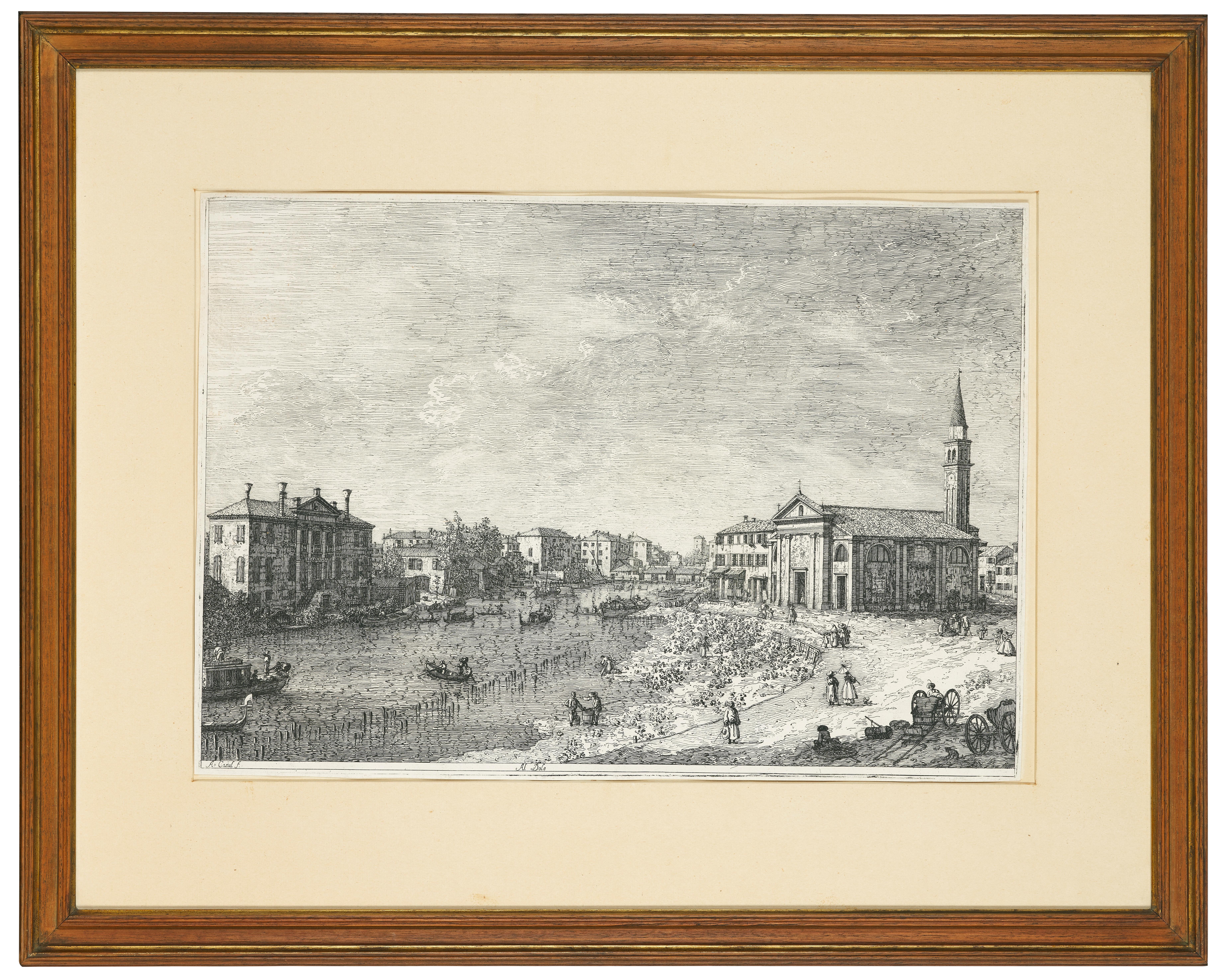 Artwork by Canaletto, Giovanni Antonio Canal, il Canaletto, Made of etching on laid paper