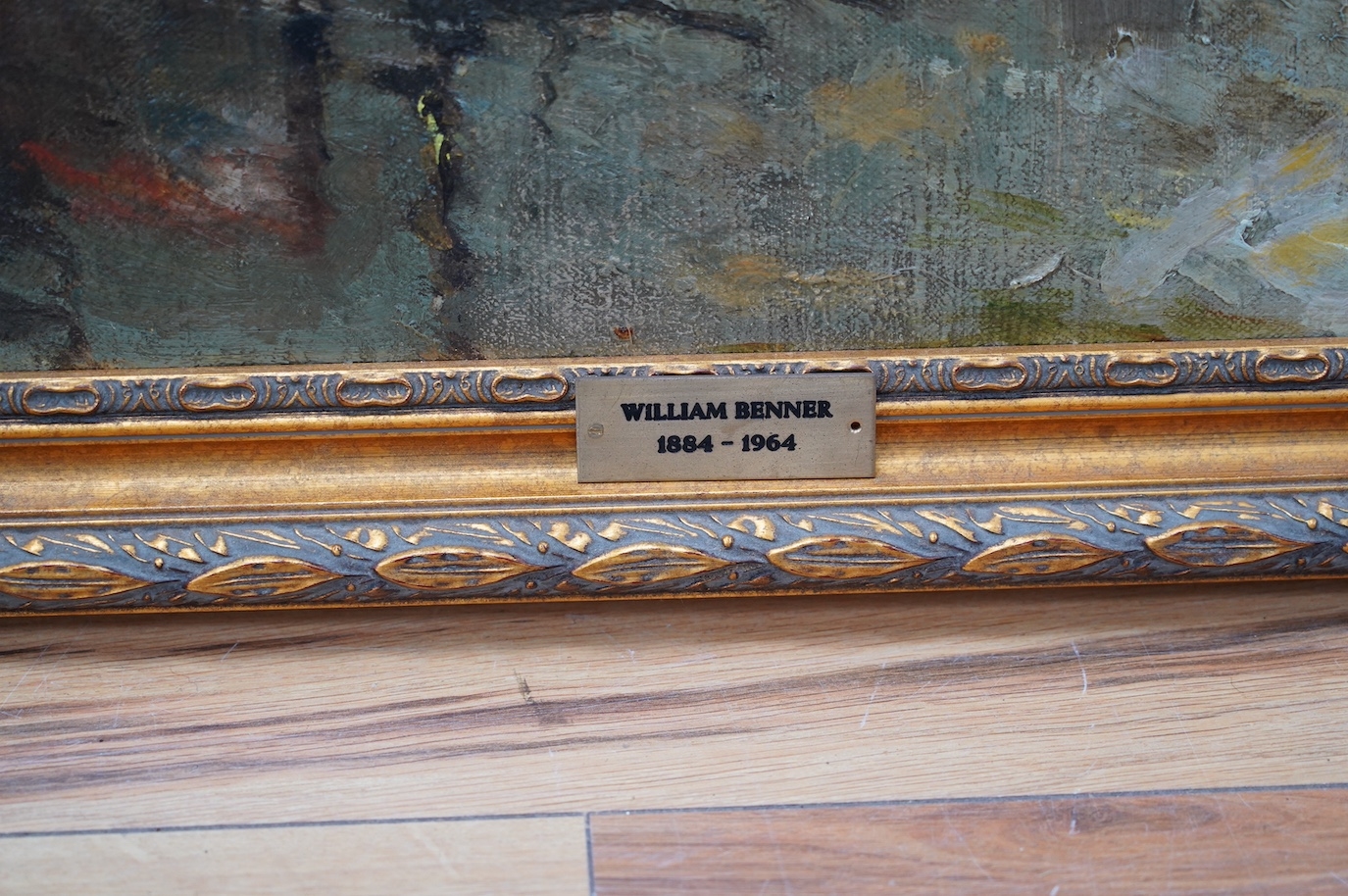 Artwork by William Benner, The Vaag and Geldersche Kade, Amsterdam, Made of oil on canvas