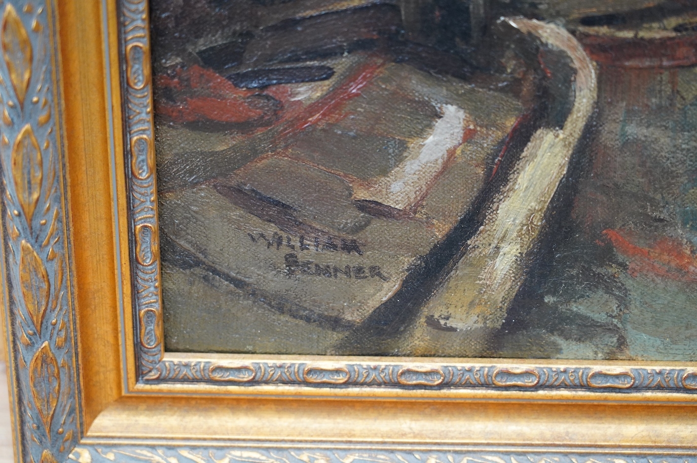 Artwork by William Benner, The Vaag and Geldersche Kade, Amsterdam, Made of oil on canvas