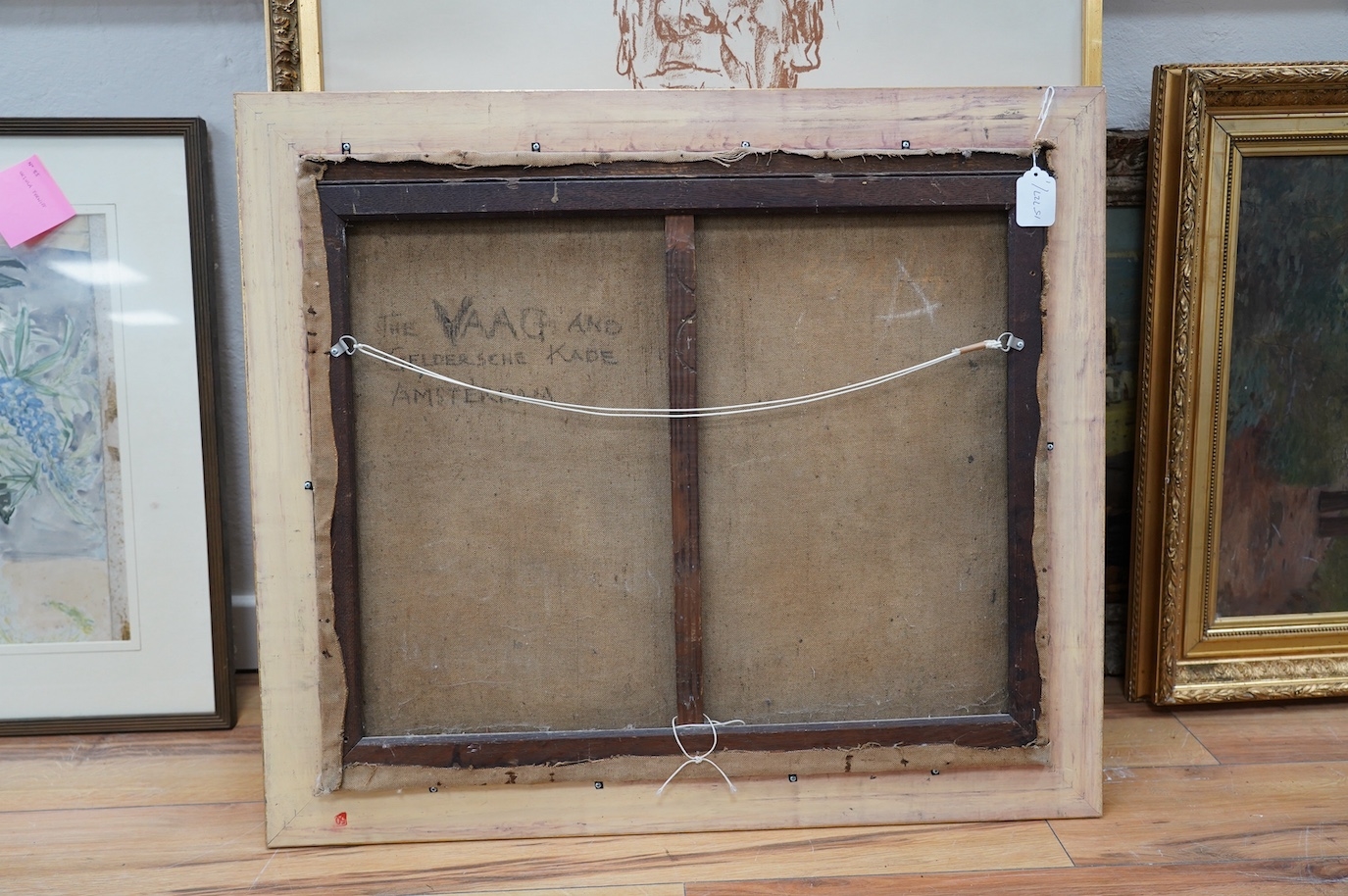 Artwork by William Benner, The Vaag and Geldersche Kade, Amsterdam, Made of oil on canvas