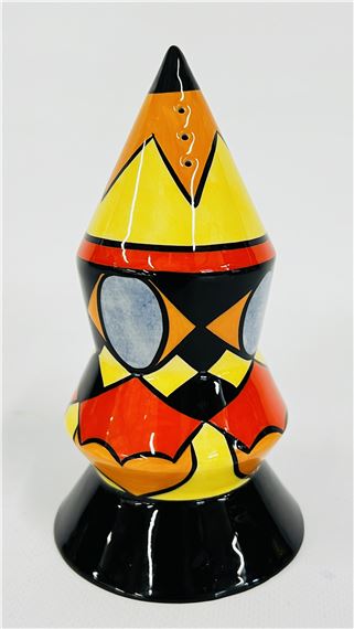 A LIMITED EDITION LORNA BAILEY SIFTER 4/50 H 15.5CM, BEARING SIGNATURE by Lorna Bailey