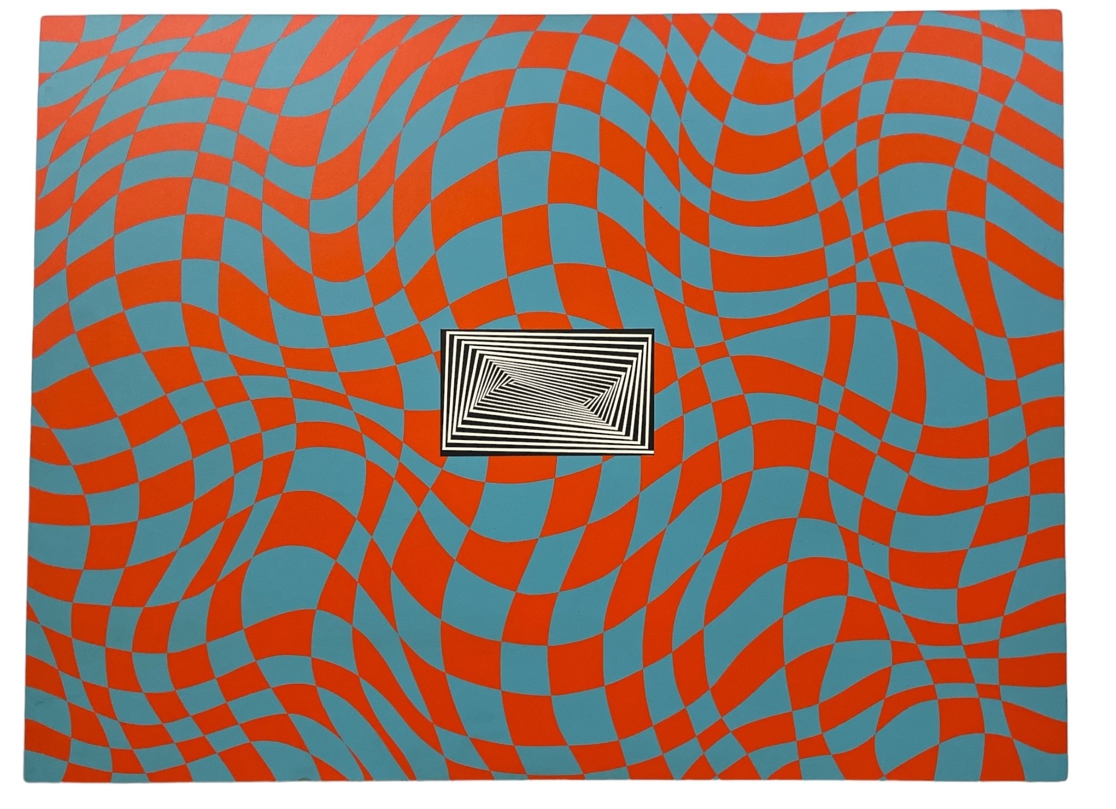 Greg Russell | GREG RUSSELL Abstract on Board After VASARELY | MutualArt