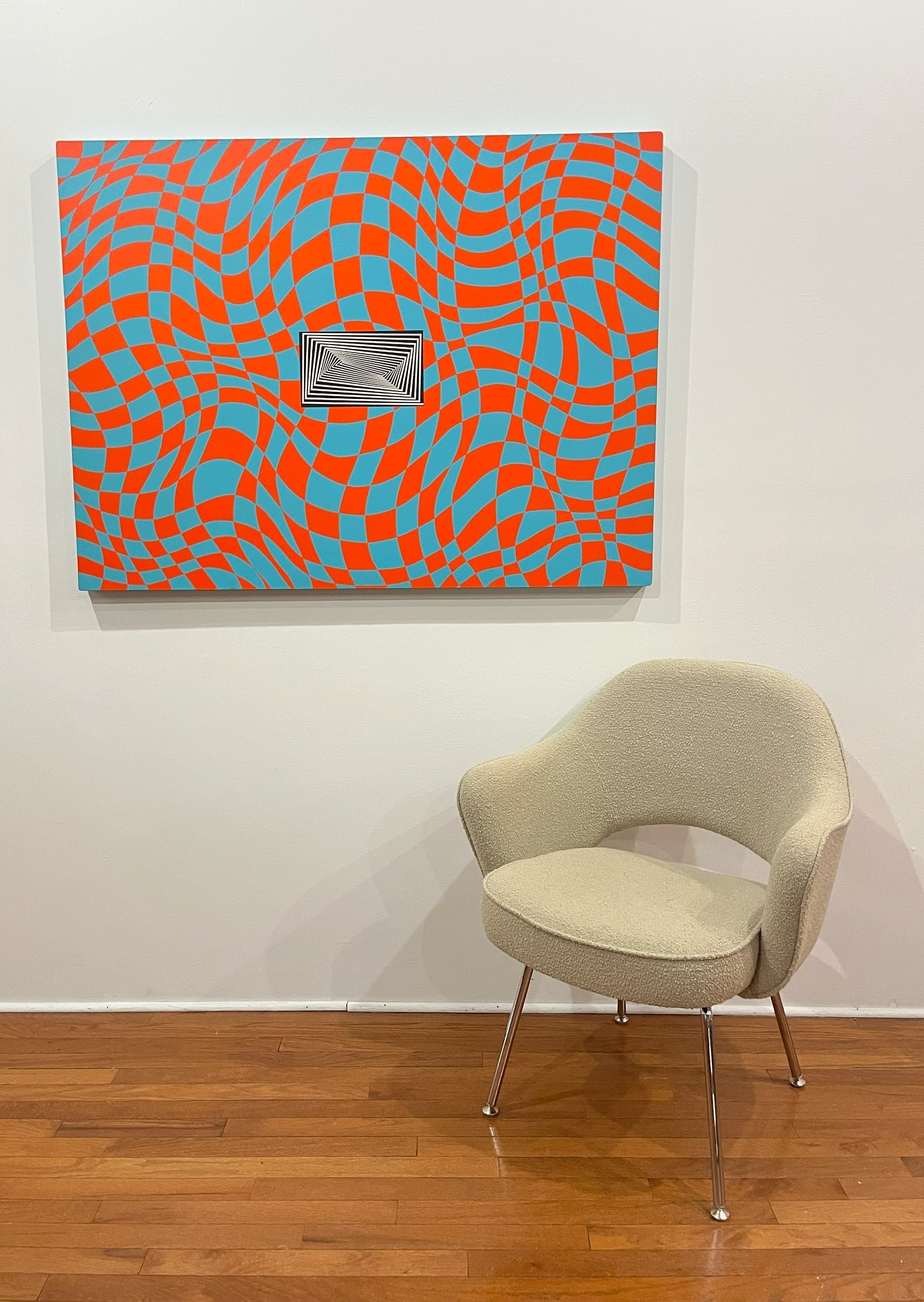 Greg Russell | GREG RUSSELL Abstract on Board After VASARELY | MutualArt