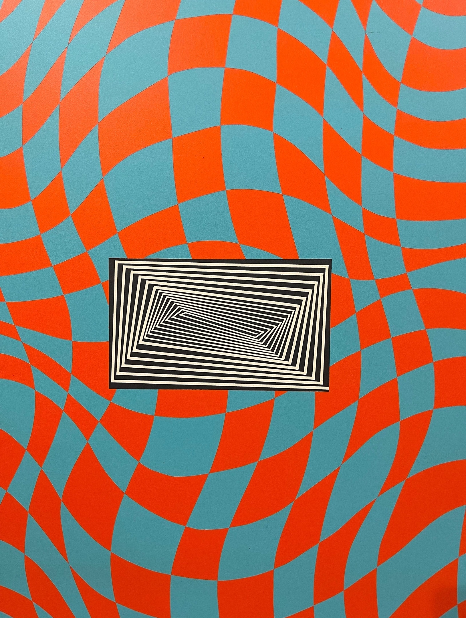 Greg Russell | GREG RUSSELL Abstract on Board After VASARELY | MutualArt