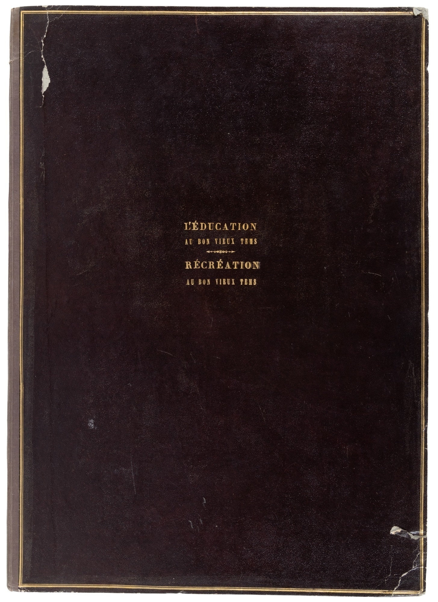 Artwork by Alfred André Géniole, L'Education au Bon Vieux Temps, Made of hand-colored lithographs