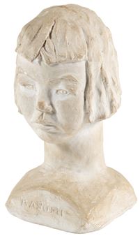 Kasumi" - plaster bust - Sadayuki Thomas Uno