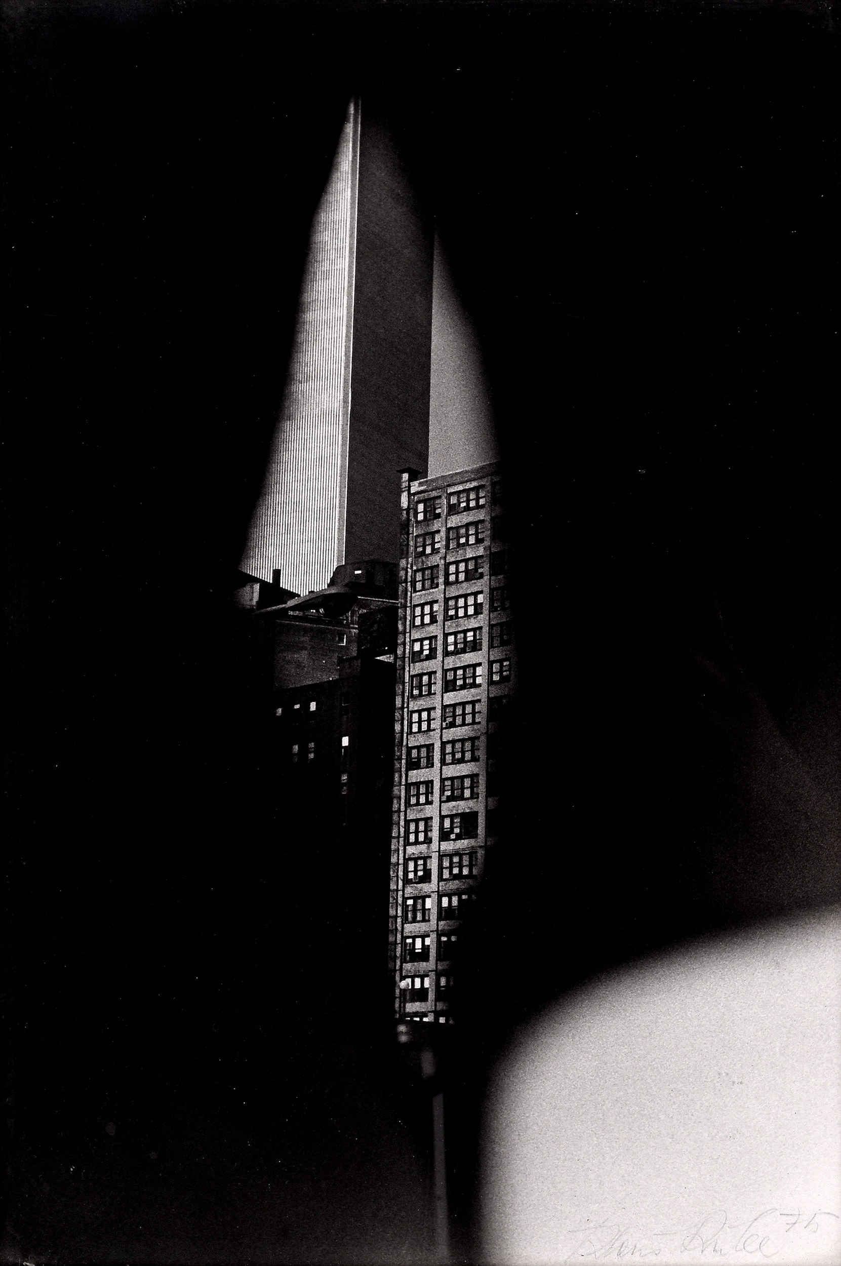 Artwork by Klaus Rinke, Manhattan, 1975, Made of vintage gelatin silver print