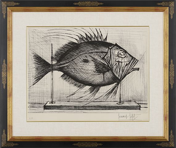 ベルナール・ビュッフェ【Poisson et balance】 Bernard Buffet | Poisson (1962) | MutualArt
