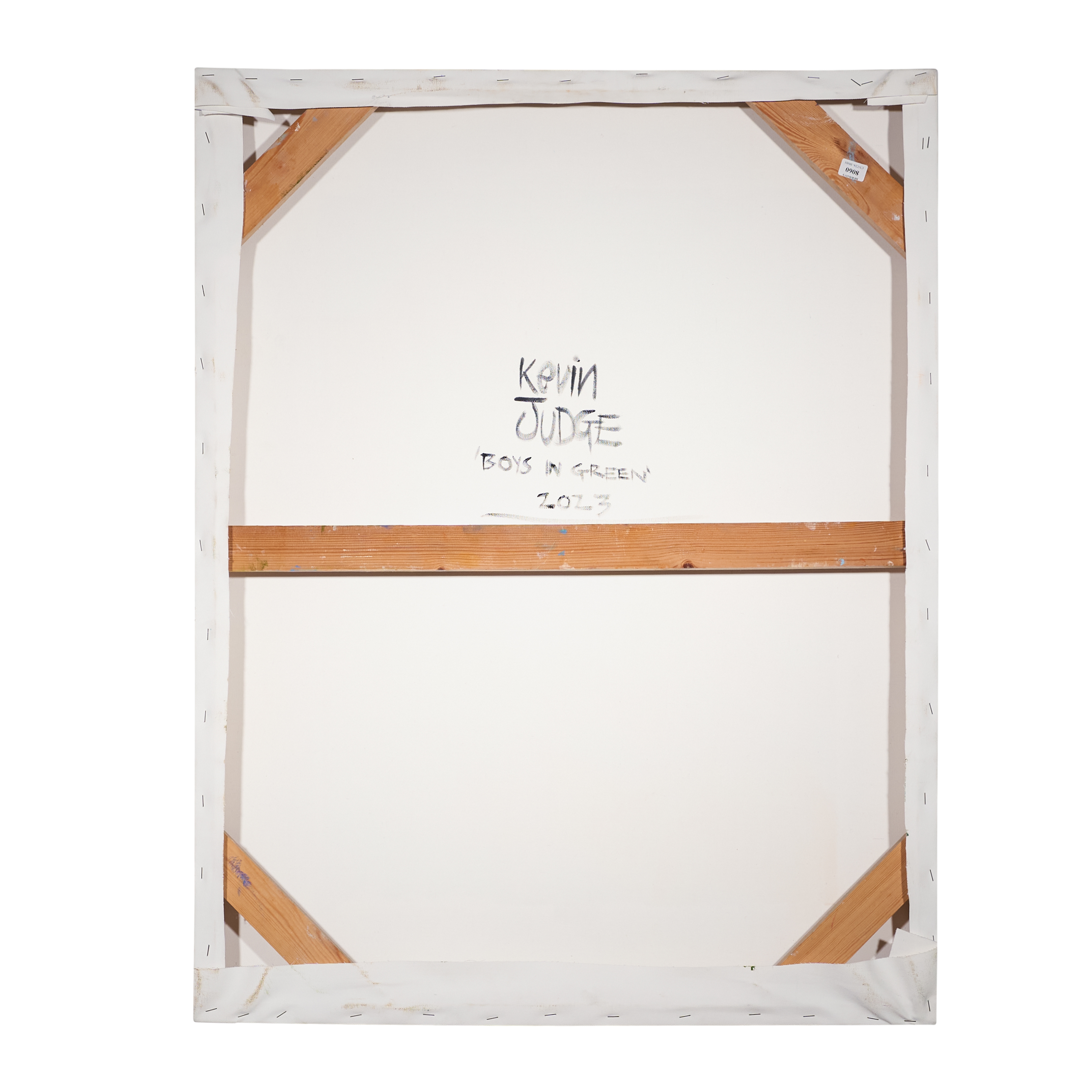 Artwork by Kevin Judge, Description : Boys in Green, Made of Green, oil on canvas