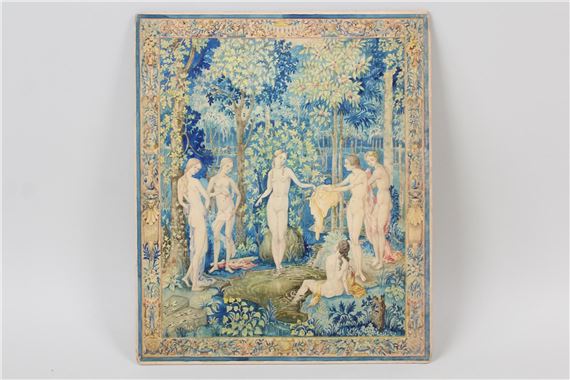 Lorentz Kleiser Gouache Painting, Design for Venus Tapestry by Lorentz Kleiser, 1913