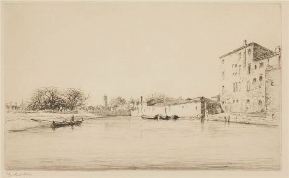 La rivière en Italie by Edgar Chahine