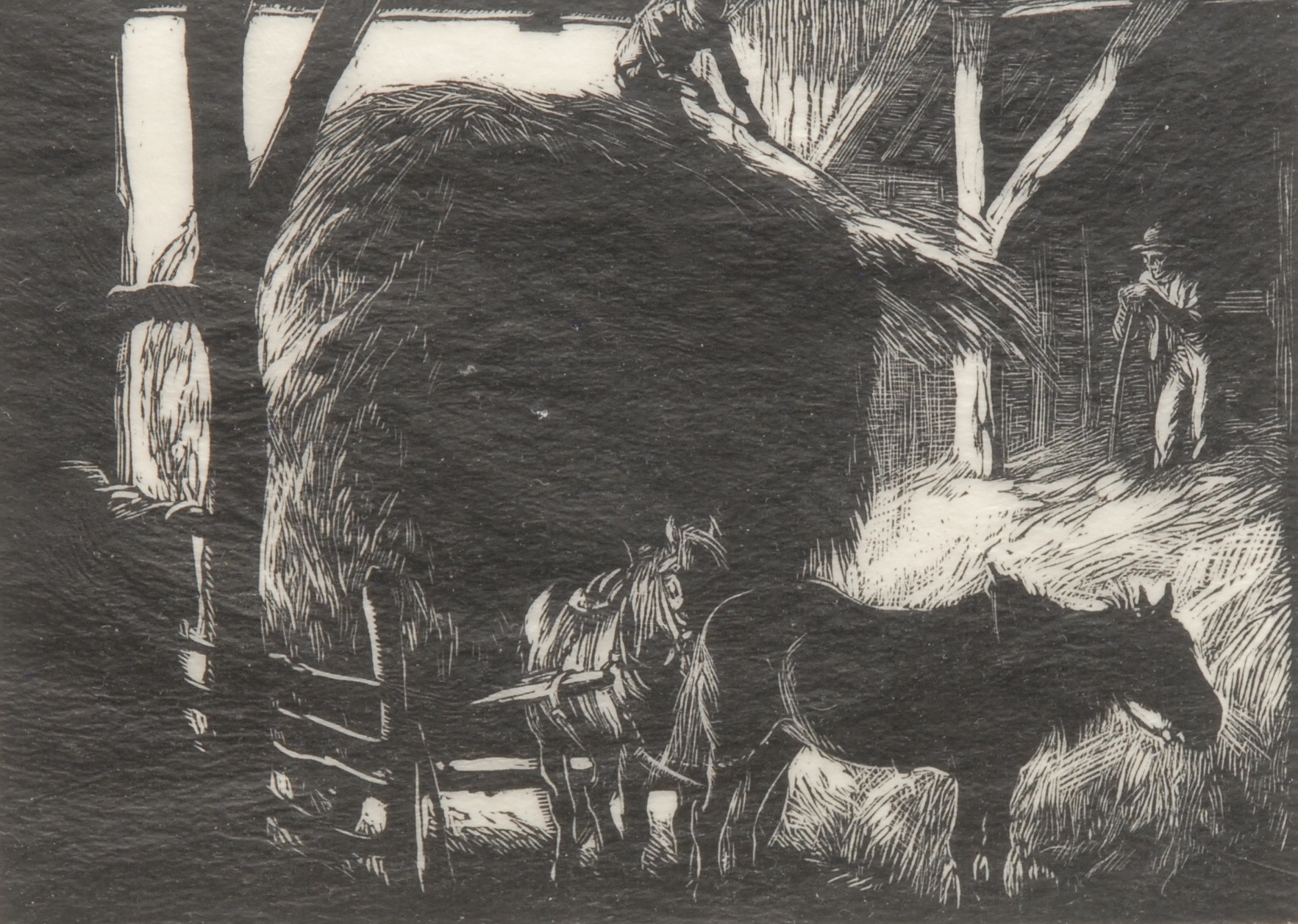 George Soper | Unloading the Hay Wain | MutualArt
