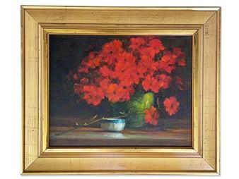 Barbara Applegate. Oil/Canvas: Poppies - Barbara Applegate