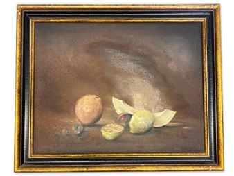 S. Warren Krebs. Oil/Canvas: Fruit - S. Warren Krebs