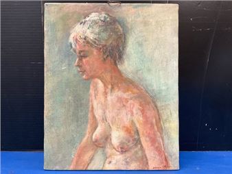 Gladys Freedman Oil Portrait of a Woman - Gladys Freedman