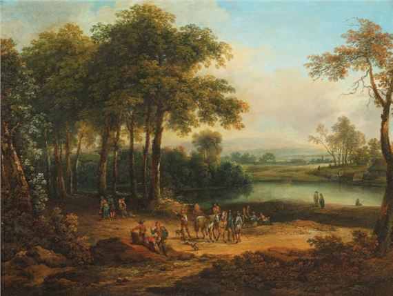 △ * Peasants in the forest - Monogrammist B.V.K.