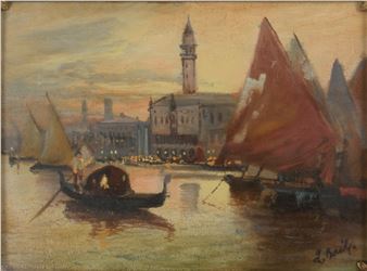 Coppia di paesaggi - Luigi Basile