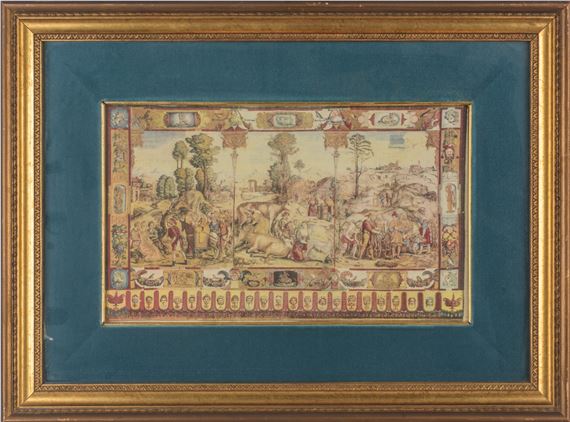 Serie di 4 riproduzioni dai 12 mesi di Francesco Ubertini, XX secolo - Francesco Bacchiacca