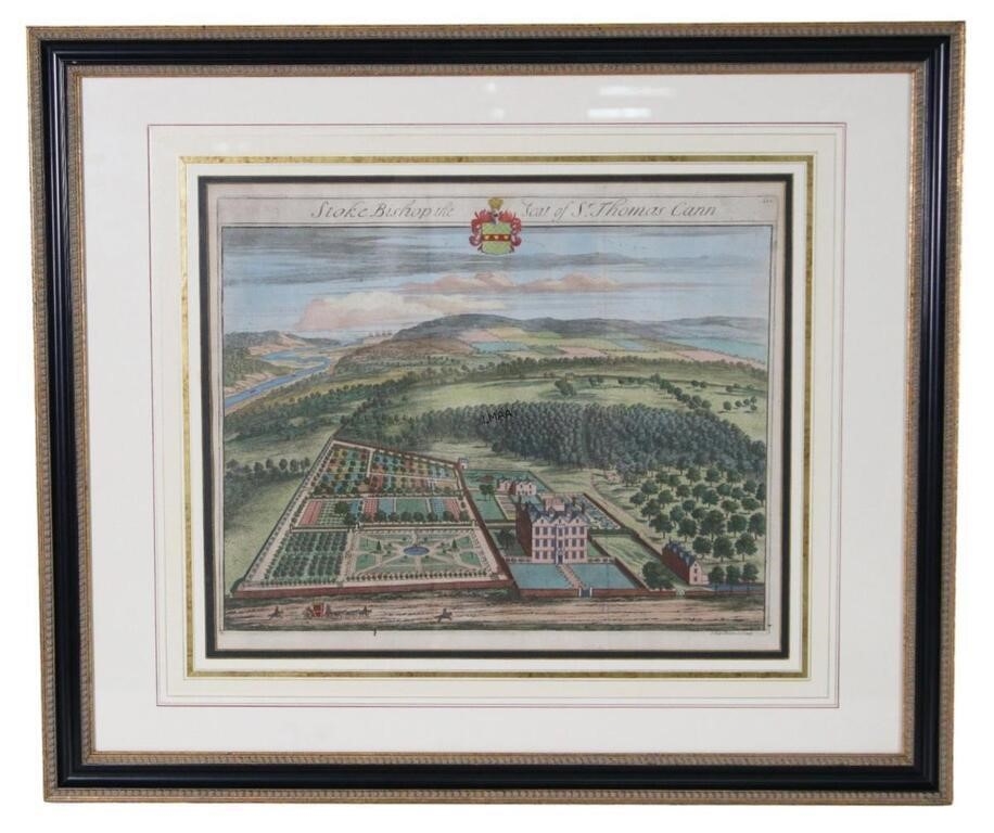 Johannes Kip | JOHANNES KIP HAND COLORED ENGRAVING LONDON ESTATE ...