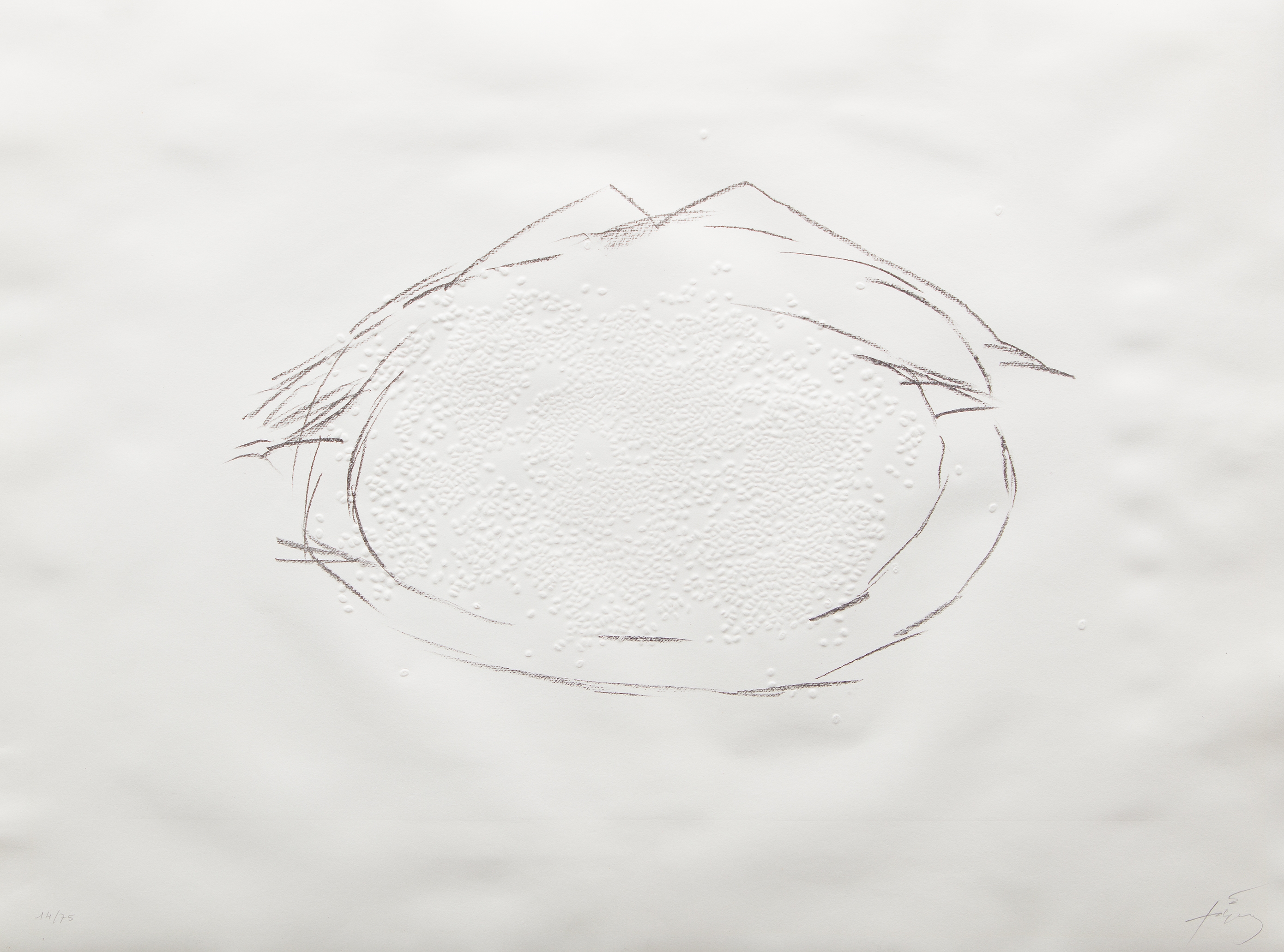 Artwork by Antoni Tàpies, Le riz, Made of Etching and relief on paper