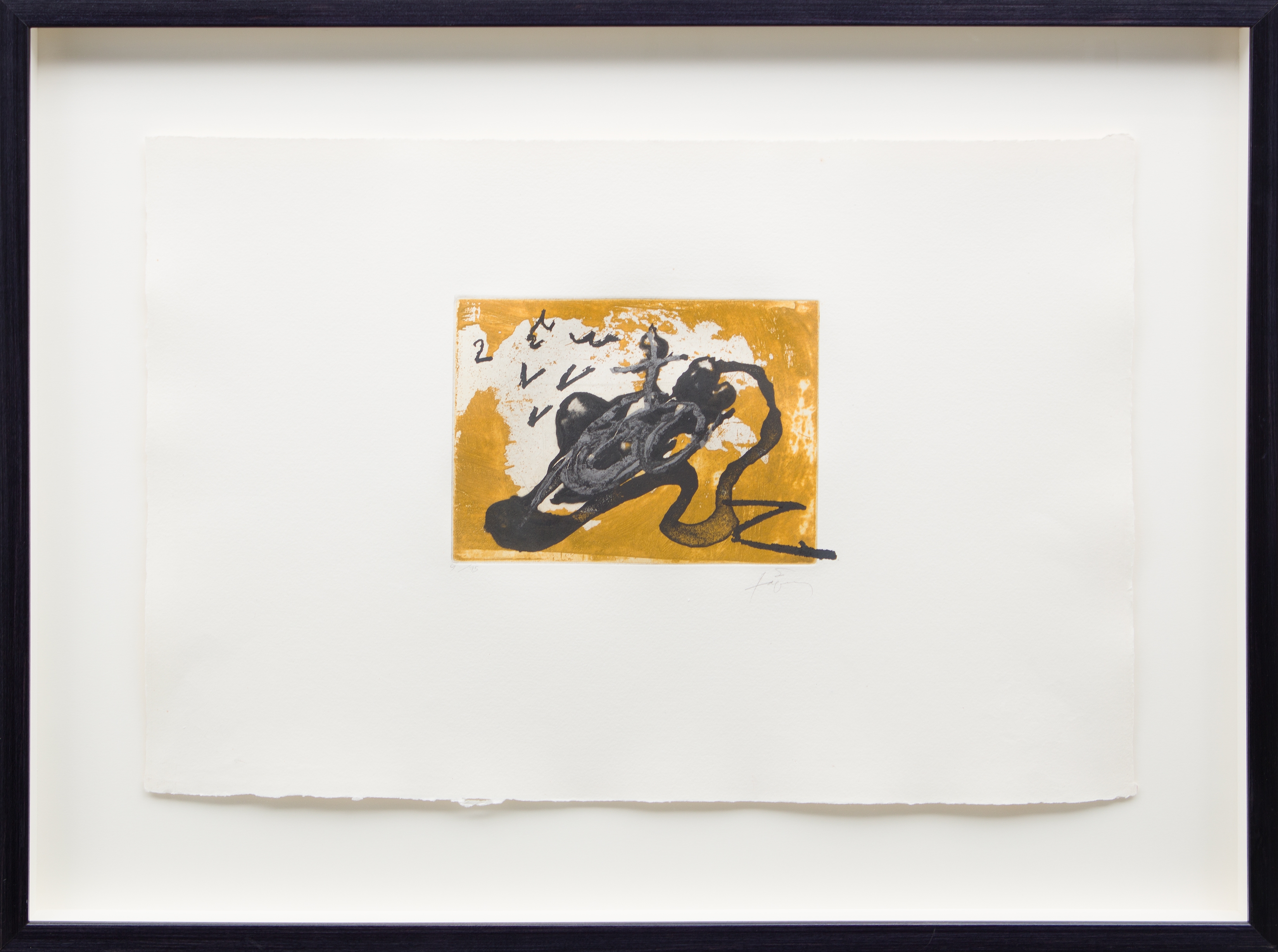 Artwork by Antoni Tàpies, Sabata, Made of Carborundum and etching on paper