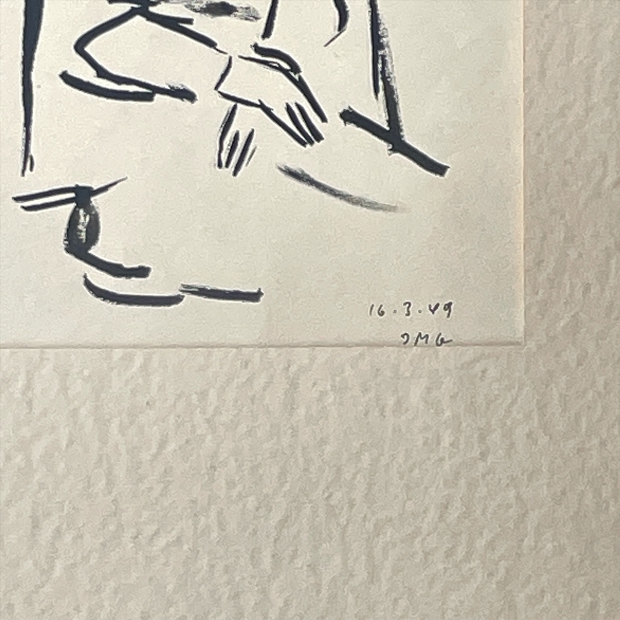 Artwork by Goll, Matthias David, "Portrait of Pia Gol", Made of ink drawing