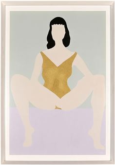 Nicolene Joffe (South Africa, 20th C.), Seated Woman in Bathing Suit - Nicolene Joffe