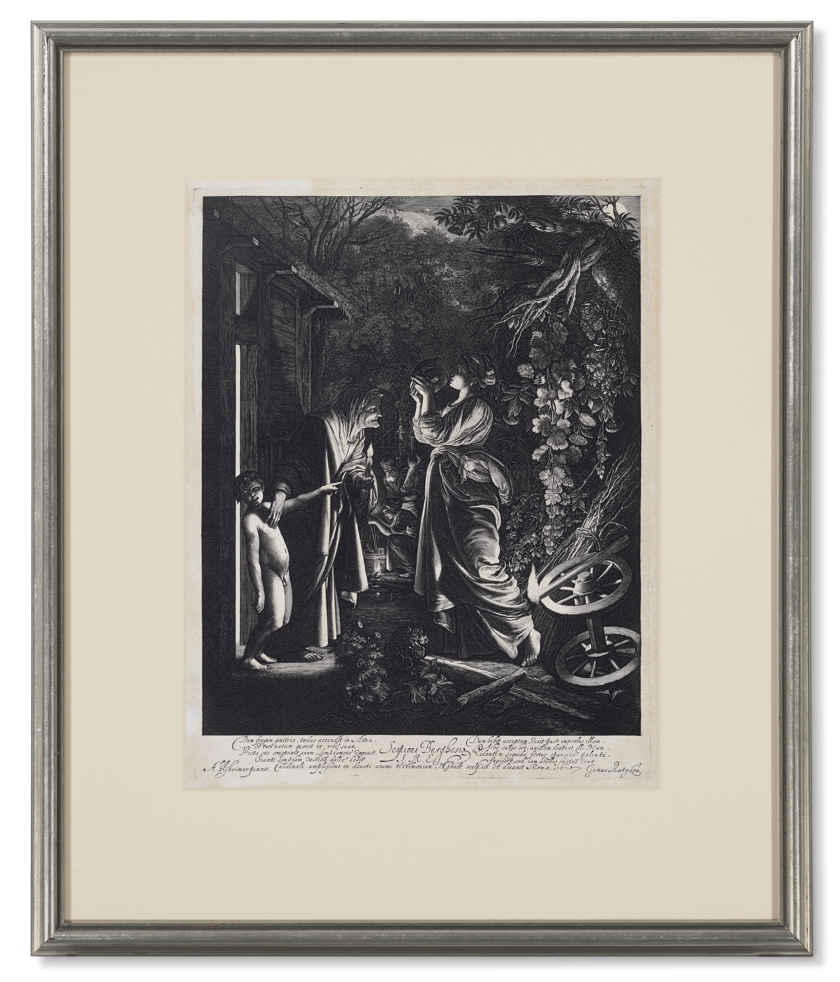 Artwork by Adam Elsheimer, Hendrik Goudt, Ceres seeking her Daughter, Made of etching and engraving on laid paper