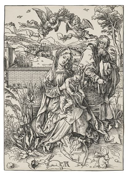 The Holy Family with the three Hares by Albrecht Dürer, circa 1497