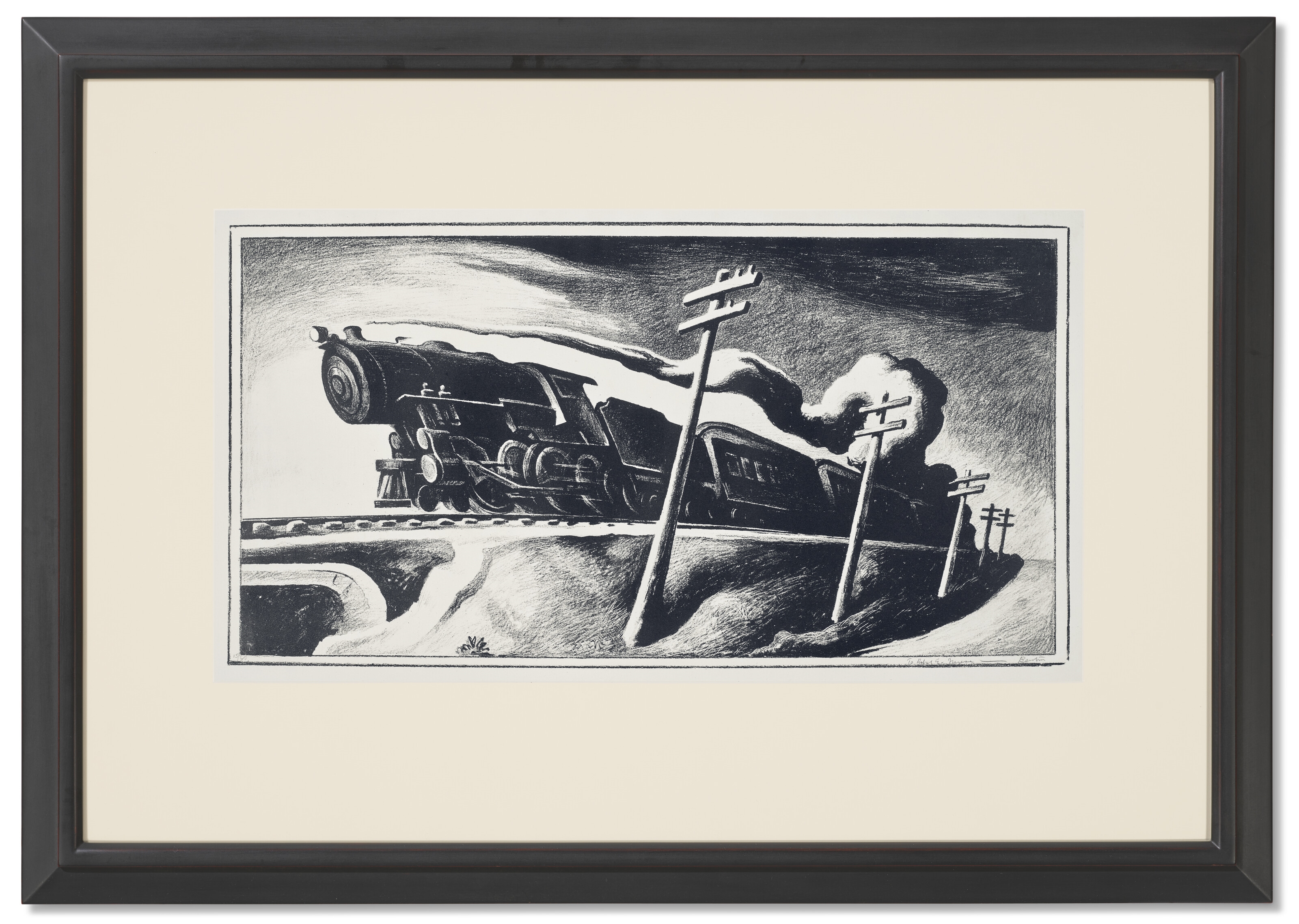 Artwork by Thomas Hart Benton‏, Going West, Made of lithograph on Rives paper
